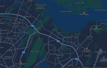 The dark view option of GrabMaps. Image source: Grab. 