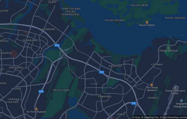The dark view option of GrabMaps. Image source: Grab. 