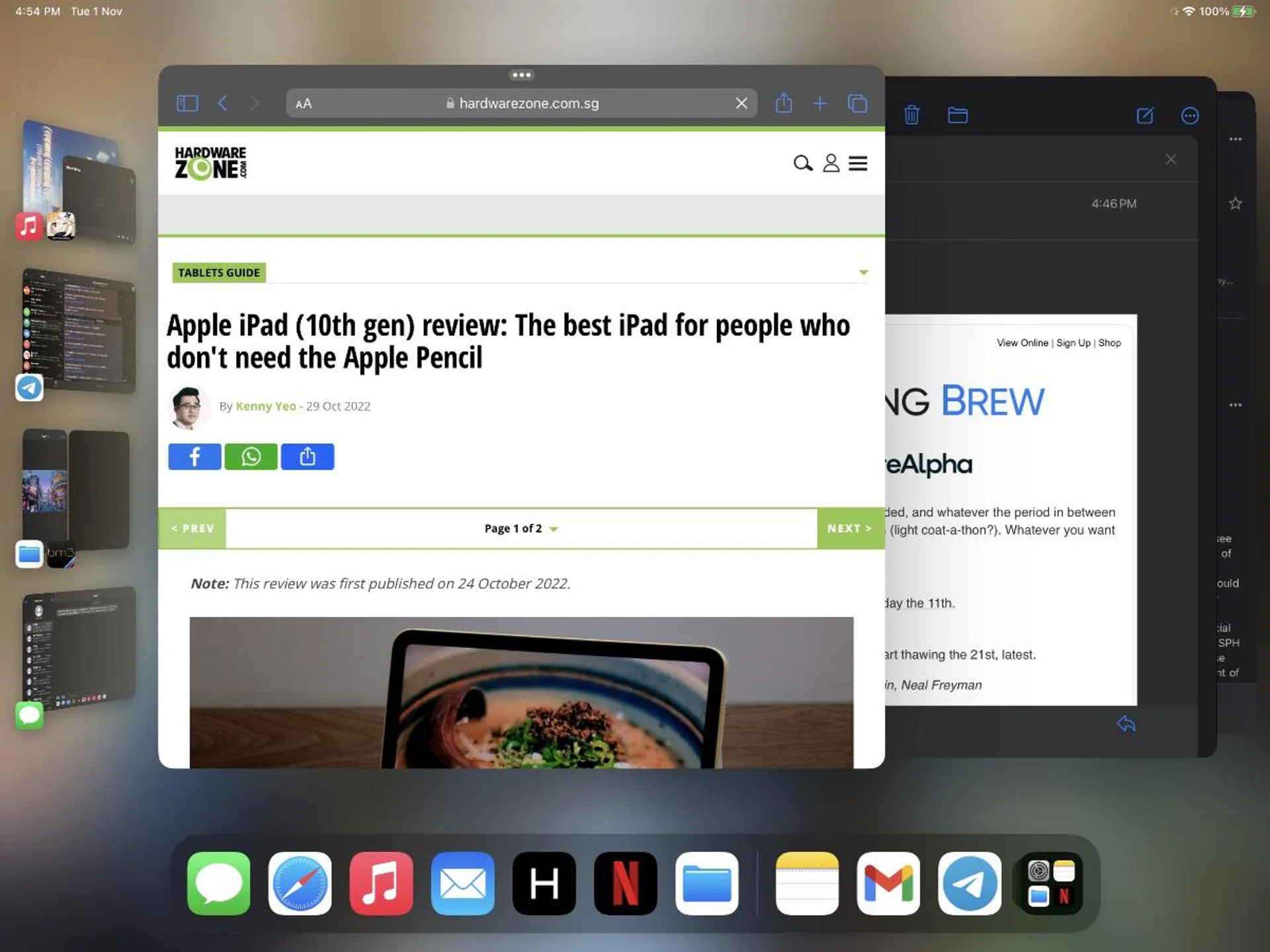 iOS 19 is tipped to have a Stage Manager-like interface. Photo: HWZ