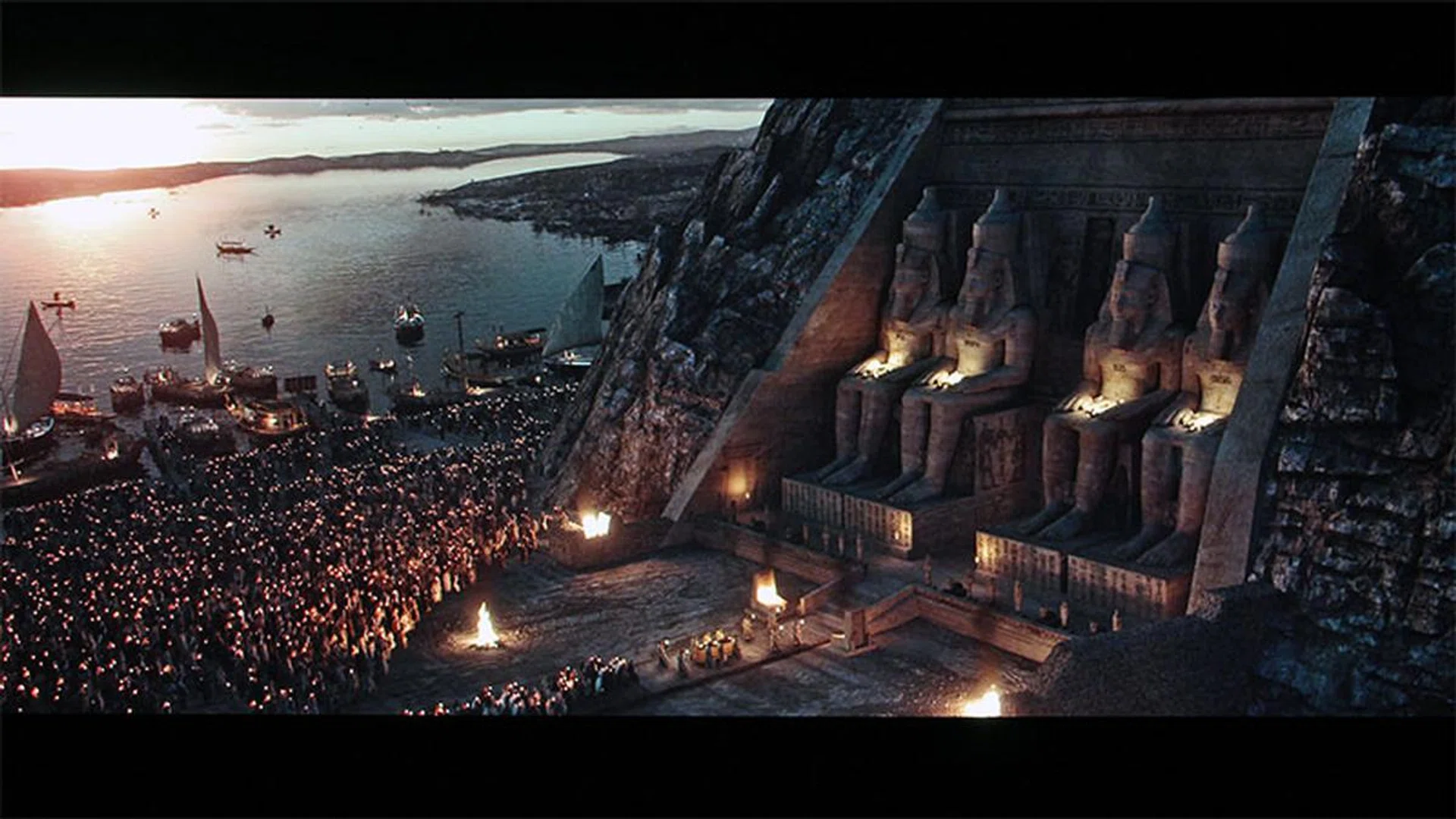 Crushed blacks seem less of a problem this time round. I kept my gamma at 2.2, by the way. (Scene from: Exodus: Gods and Kings.)