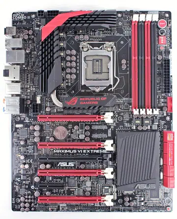 The ASUS Maximus VI Extreme is the flagship Intel Z87 motherboard that is targeted at overclockers and power users. Besides having an upgraded 8 + 2 phase power delivery system for the CPU and memory, the board comes bundled with its exclusive OC Panel for real-time overclocking and system monitoring.