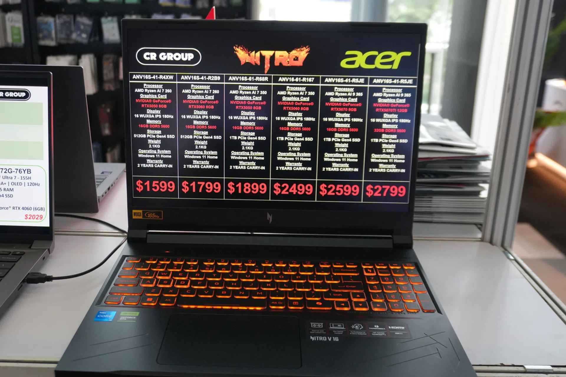 The Acer Nitro V Gaming Laptop on sale at the Smart Home Tech Show 2025 
