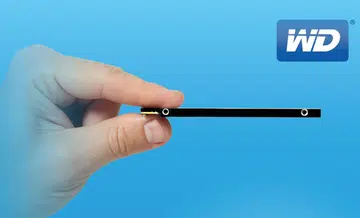 The new 1TB WD Blue drive is the thinnest 1TB drive in the world.