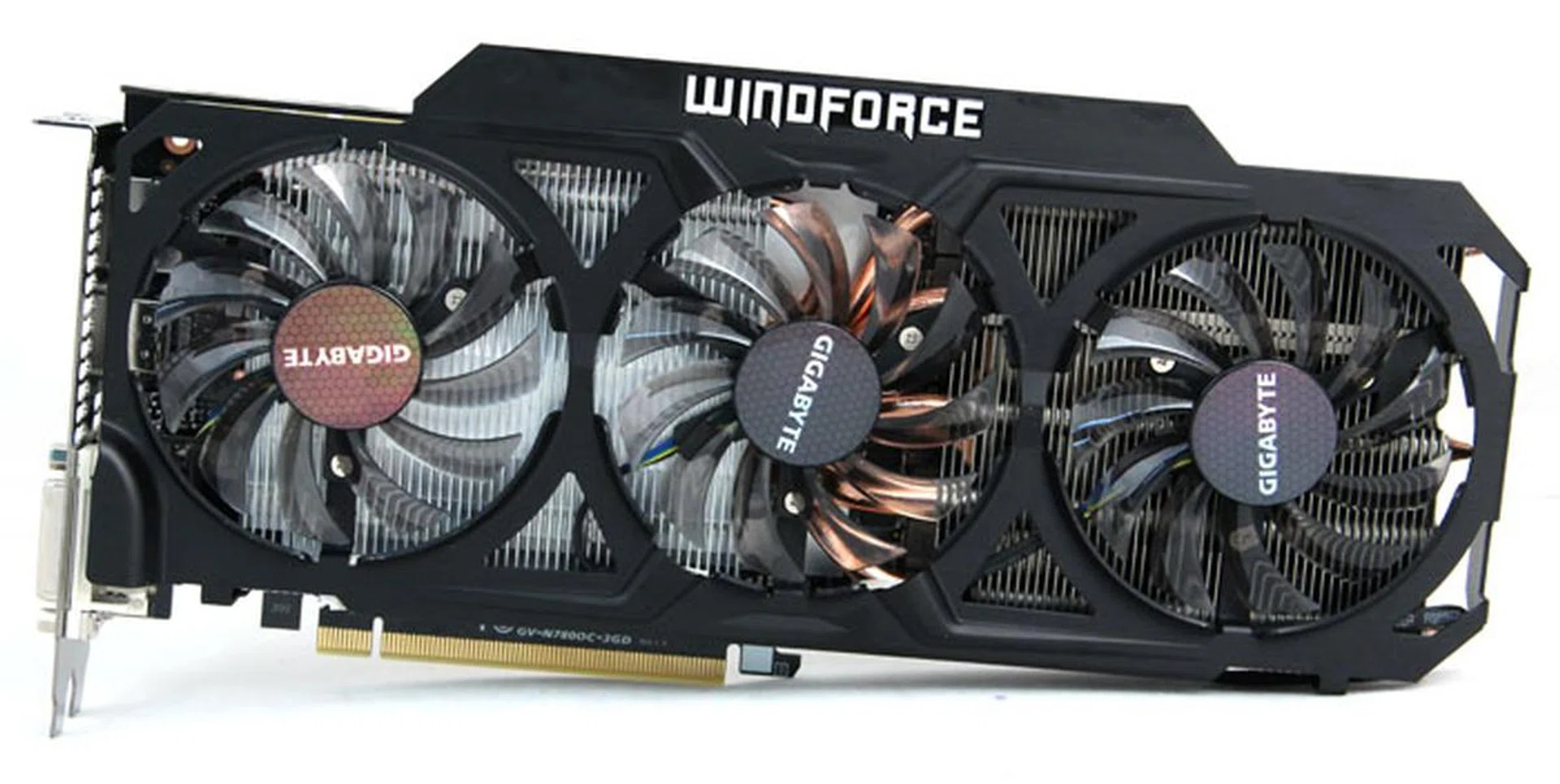 Gigabyte's GTX 780 is cooled by its custom triple-fan Windforce 3X cooler.