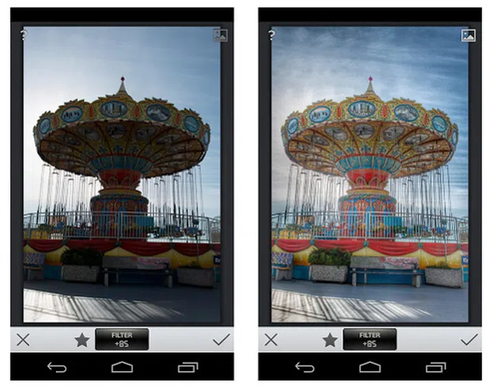 The new Snapseed HDR Scape filter adds a HDR-like look to your non-HDR photos. Image source: Google.