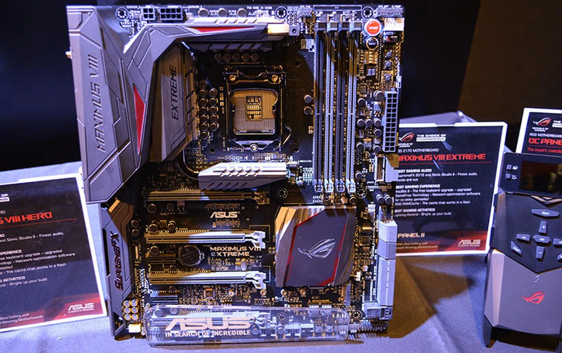 The Z170 Maximus VIII Extreme sits at the top of the ROG line-up.
