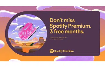 Those who have cancelled subscriptions may also be eligible for an offer from Spotify. Image courtesy of Spotify. 
