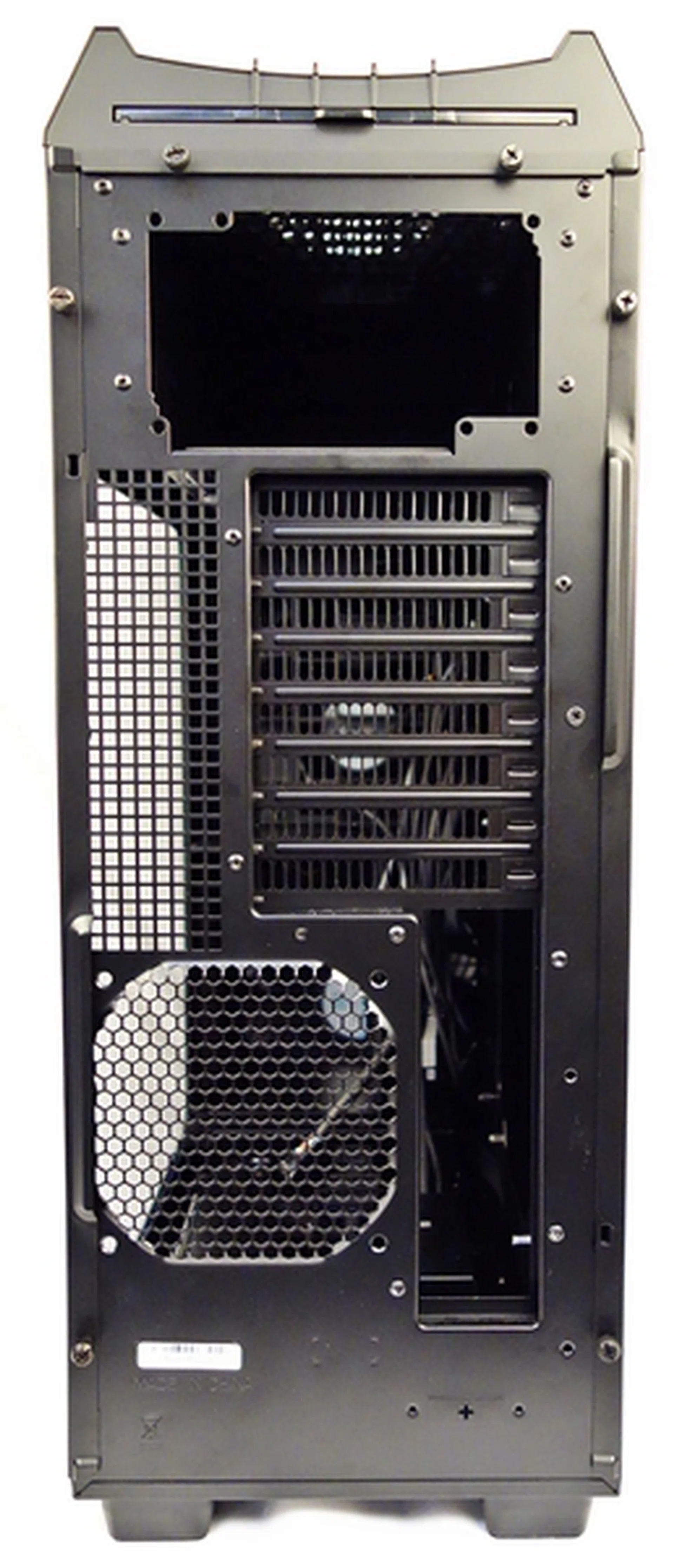 At the top of the chassis, near the option to mount the PSU, there is a removable dust filter.