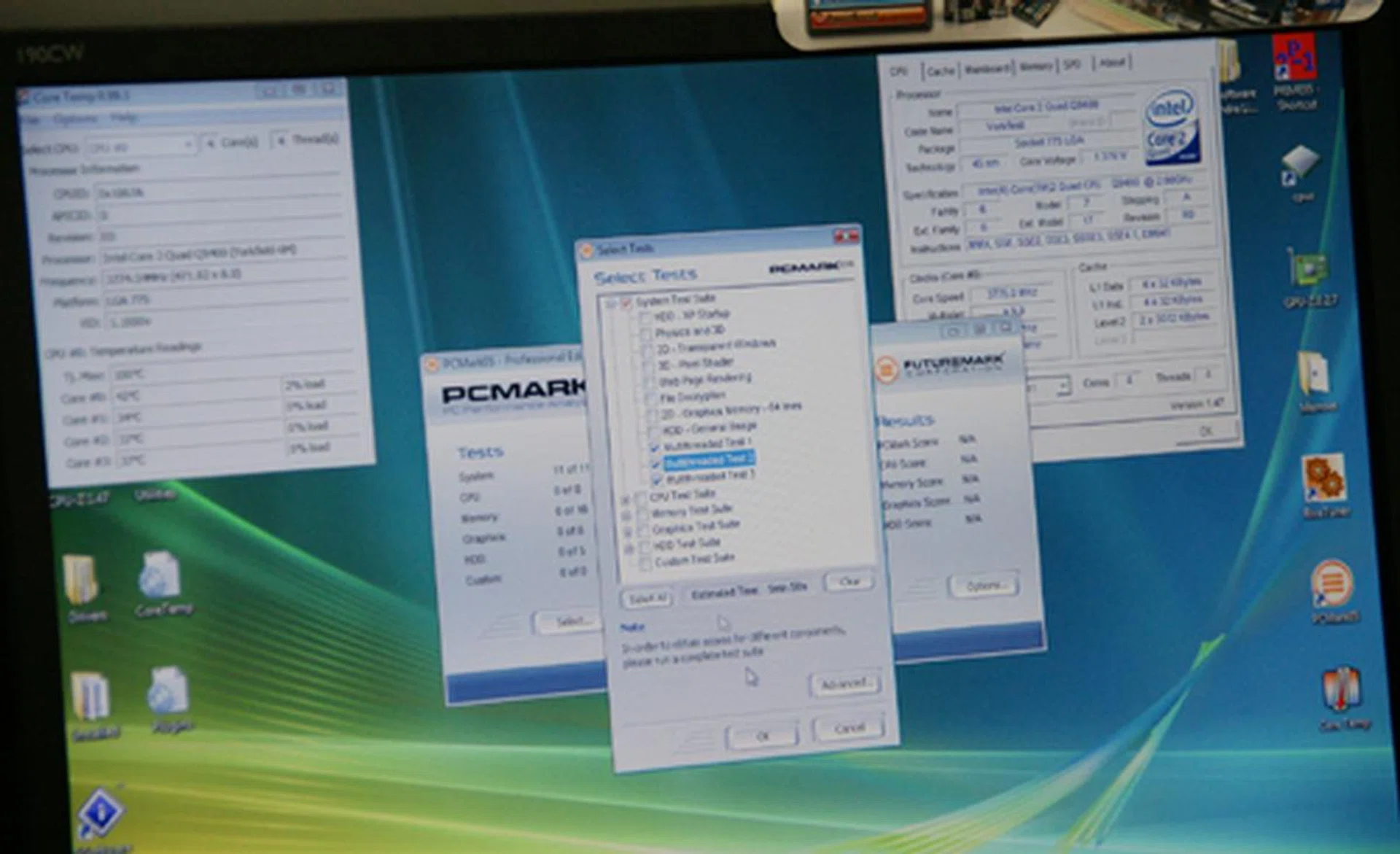  Being prudent, contestants were also installing PCMark 05, the default benchmark test used in our third phase, to see how their systems will fare in the Benchmark Challenge.  