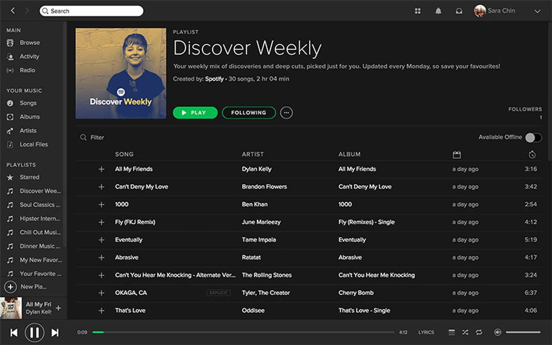 Spotify desktop