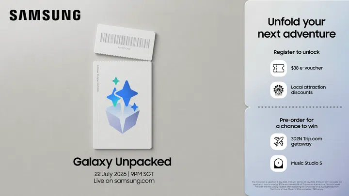 Samsung Unpacked July 2026 keynote and pre-registration