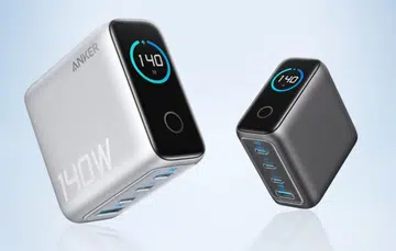 The Anker Charger (140W, 4-Port, PD 3.1) with USB-C cable. Photo: Anker