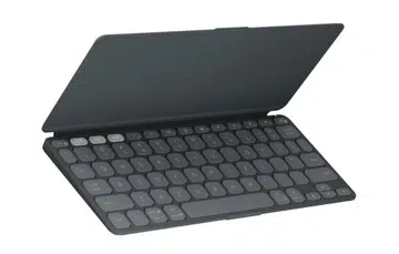 The Logitech Keys-To-Go 2 portable keyboard has a built-in cover to protect against damage or spills. (Image source: Logitech)