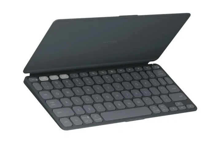 The Logitech Keys-To-Go 2 portable keyboard has a built-in cover to protect against damage or spills. (Image source: Logitech)
