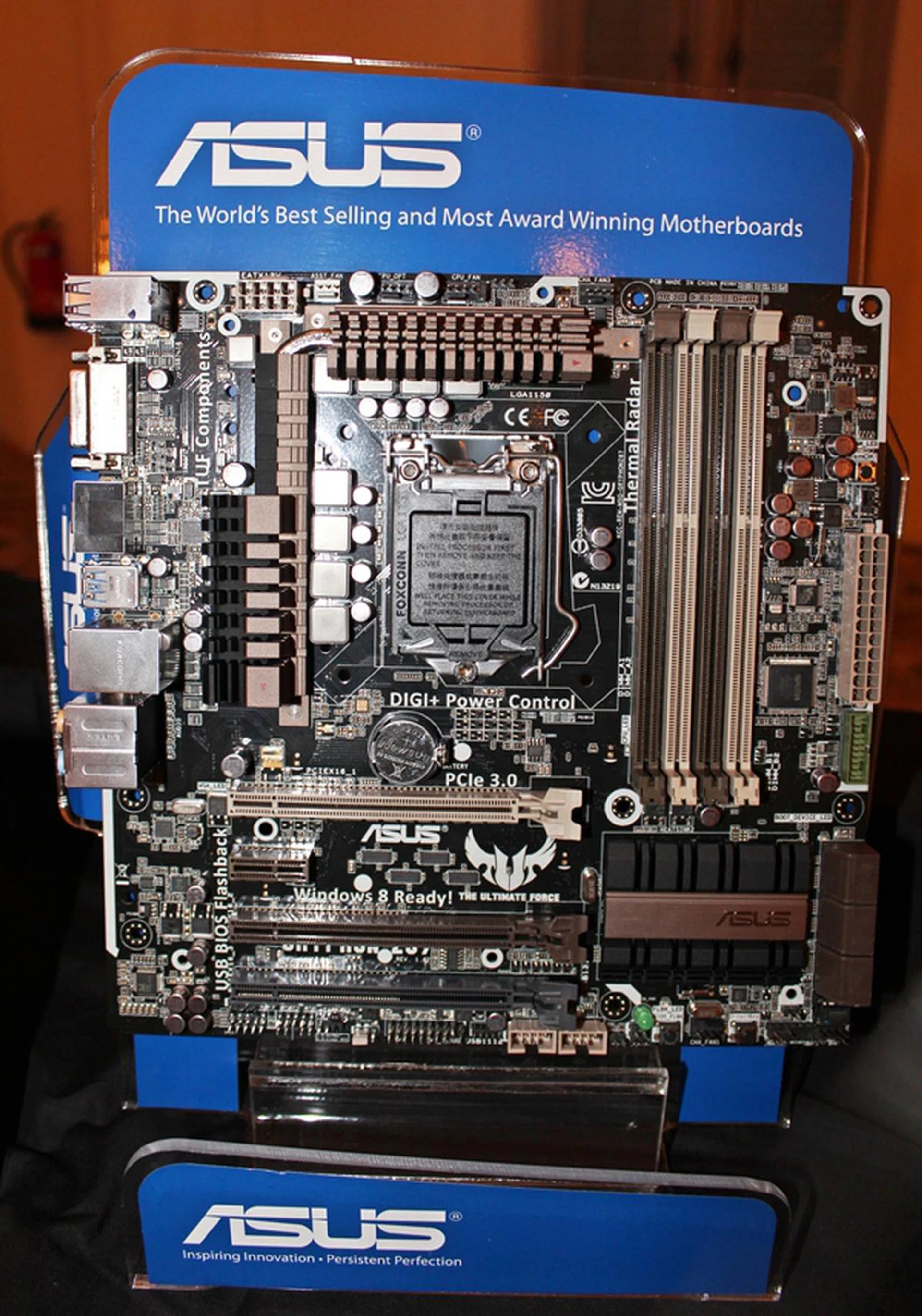 The ASUS Z87 Gryphon motherboard that is the company's first mATX form factor board from its TUF series.