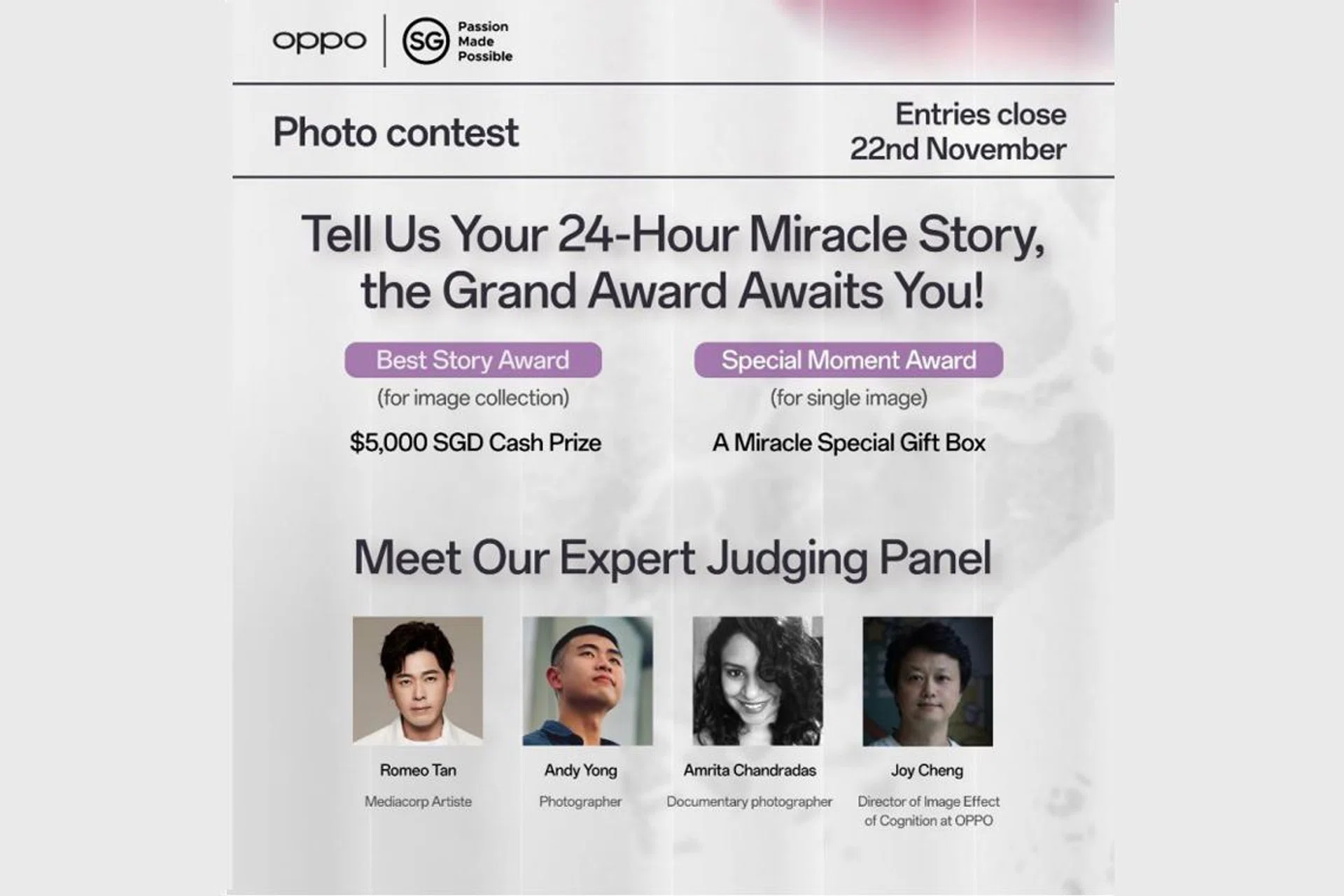 OPPO and STB are holding a unique photography competition. Image: OPPO Singapore.