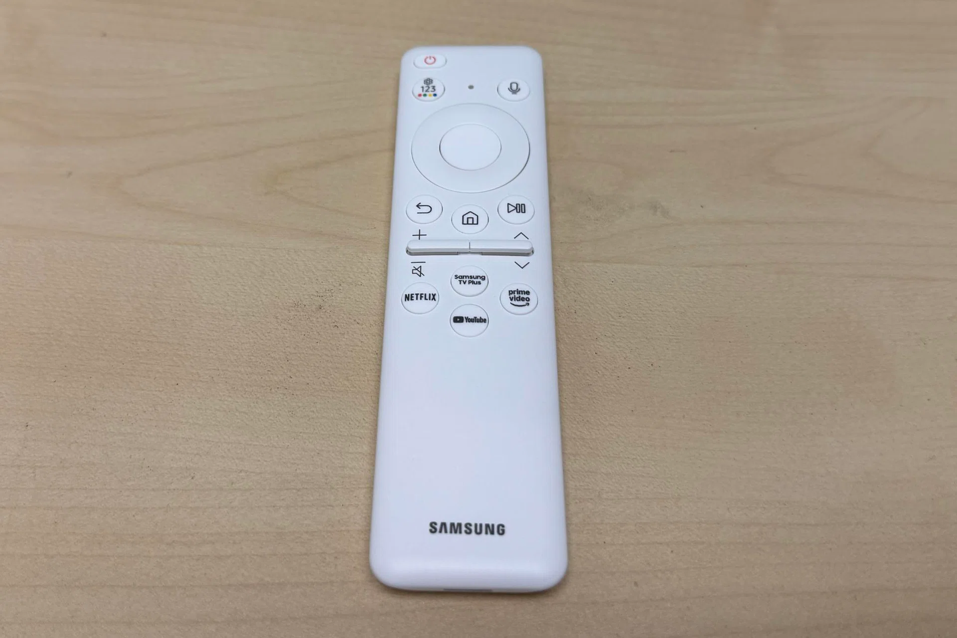 The remote is fairly basic.