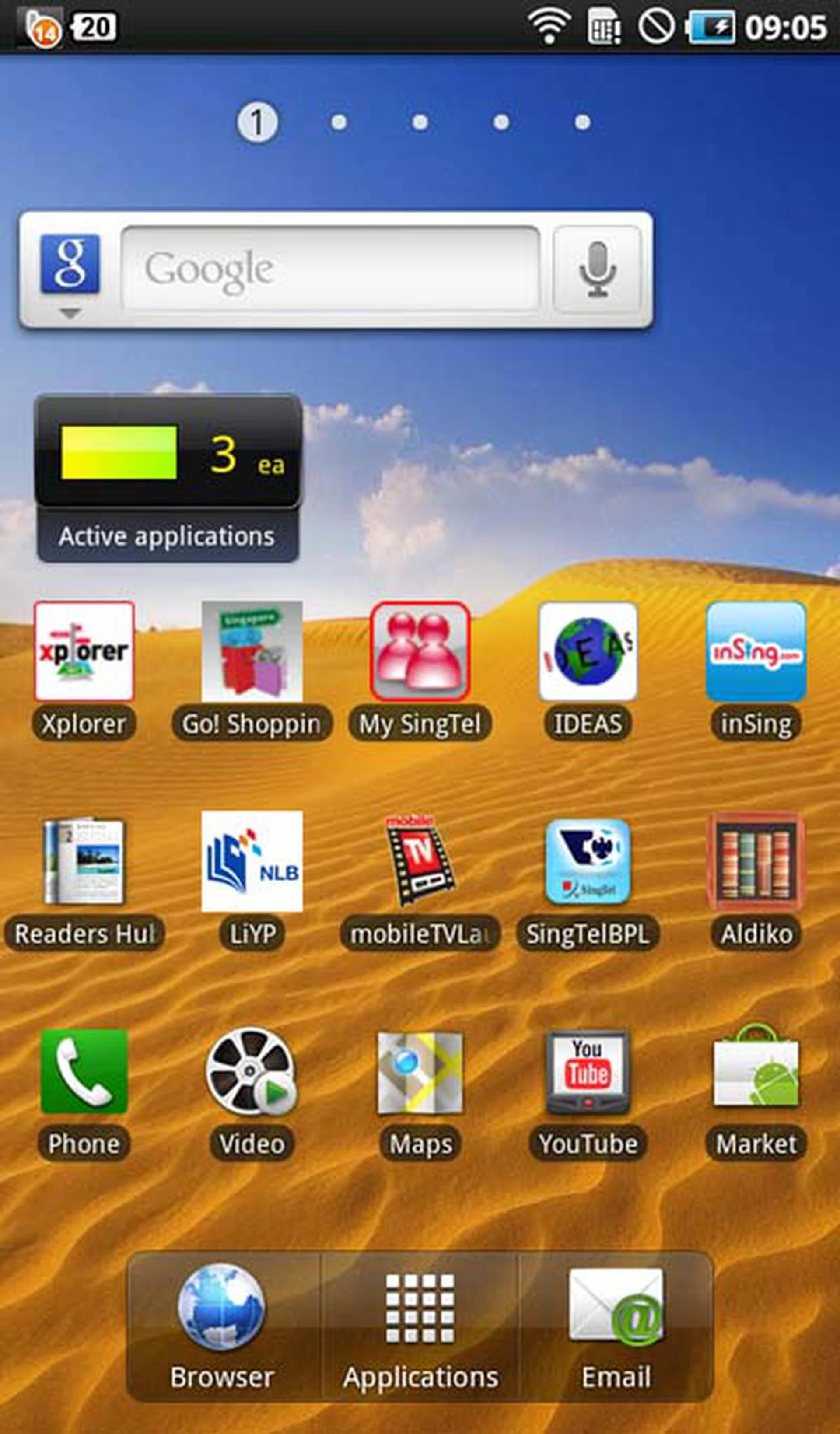 A widget to quickly access the Task Manager is located right under the Google Search bar for easier access to closing your unused apps.