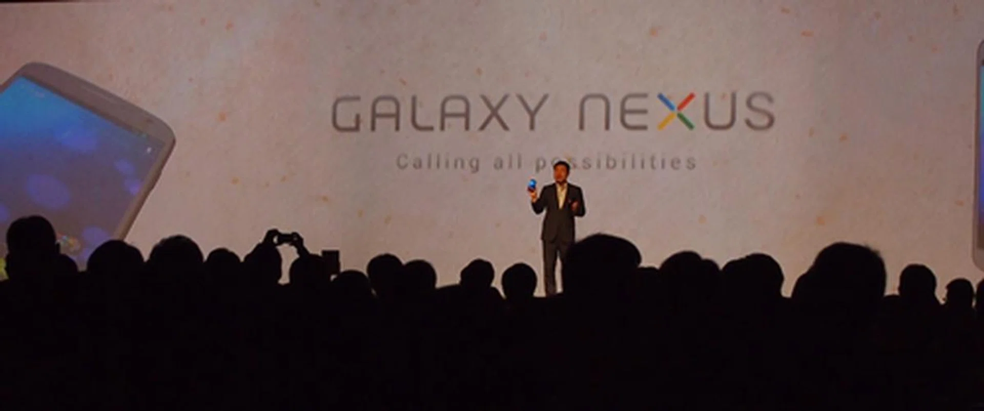 Besides the Galaxy Note, Mr. Lee also introduced the Samsung Galaxy Nexus.