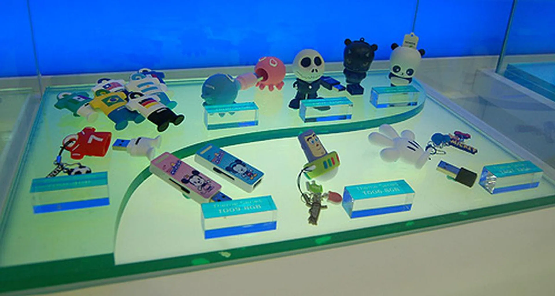 There were loads of interesting and stylish USB flash drives on display.