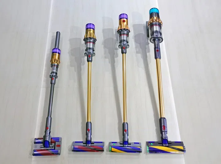 From left to right - Dyson Omni-glide, Digital Slim, V12 and the V15 Detect Absolute (HEPA). (Image source: HardwareZone)