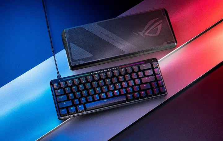 This is ROG's first keyboard to have hall effect switches. Photo: ROG
