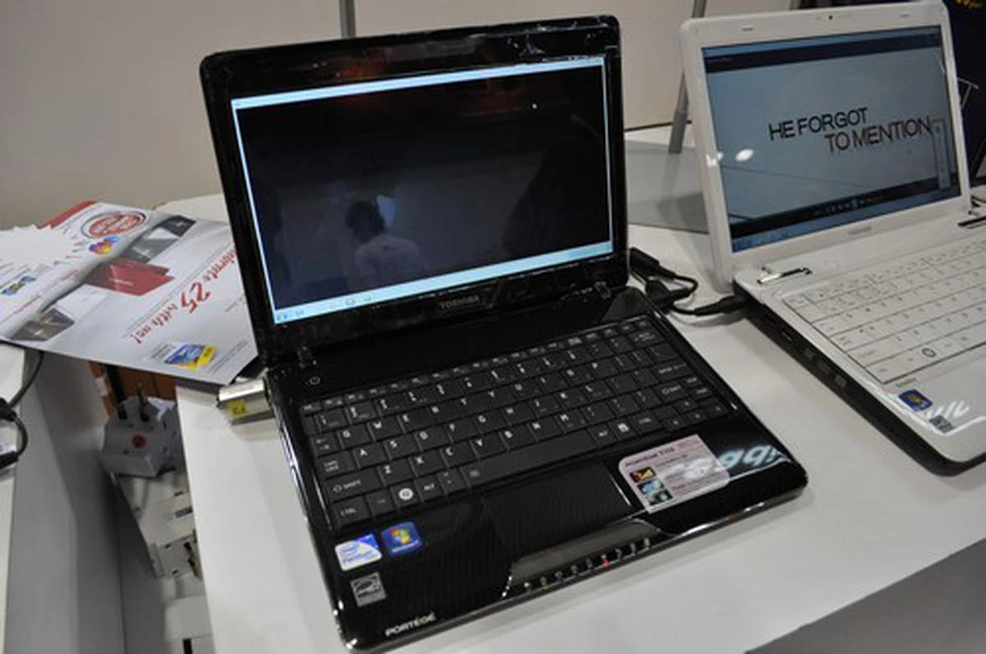 The 11.6" Protege T110-P130 with an Intel 1.3GHz Pentium processor and 2GB DDR3 SDRAM and 320GB HDD is going for $959, while the T110-P135 is going for $1059.