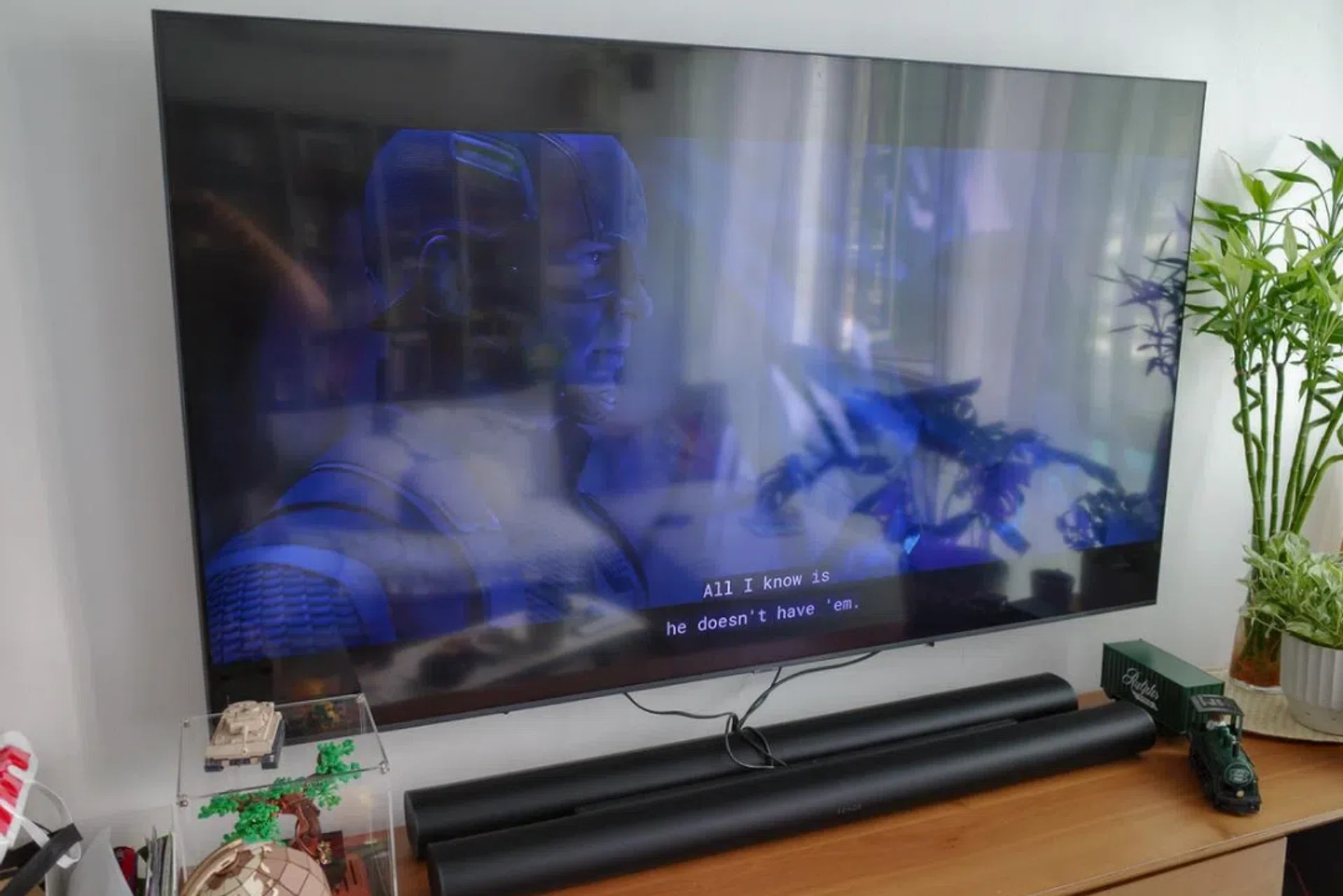 TV and soundbar