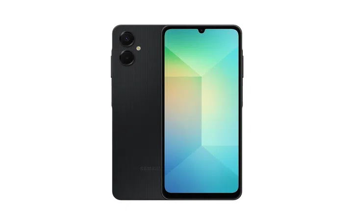 Samsung Galaxy A06 5G in Black. Image: Samsung.