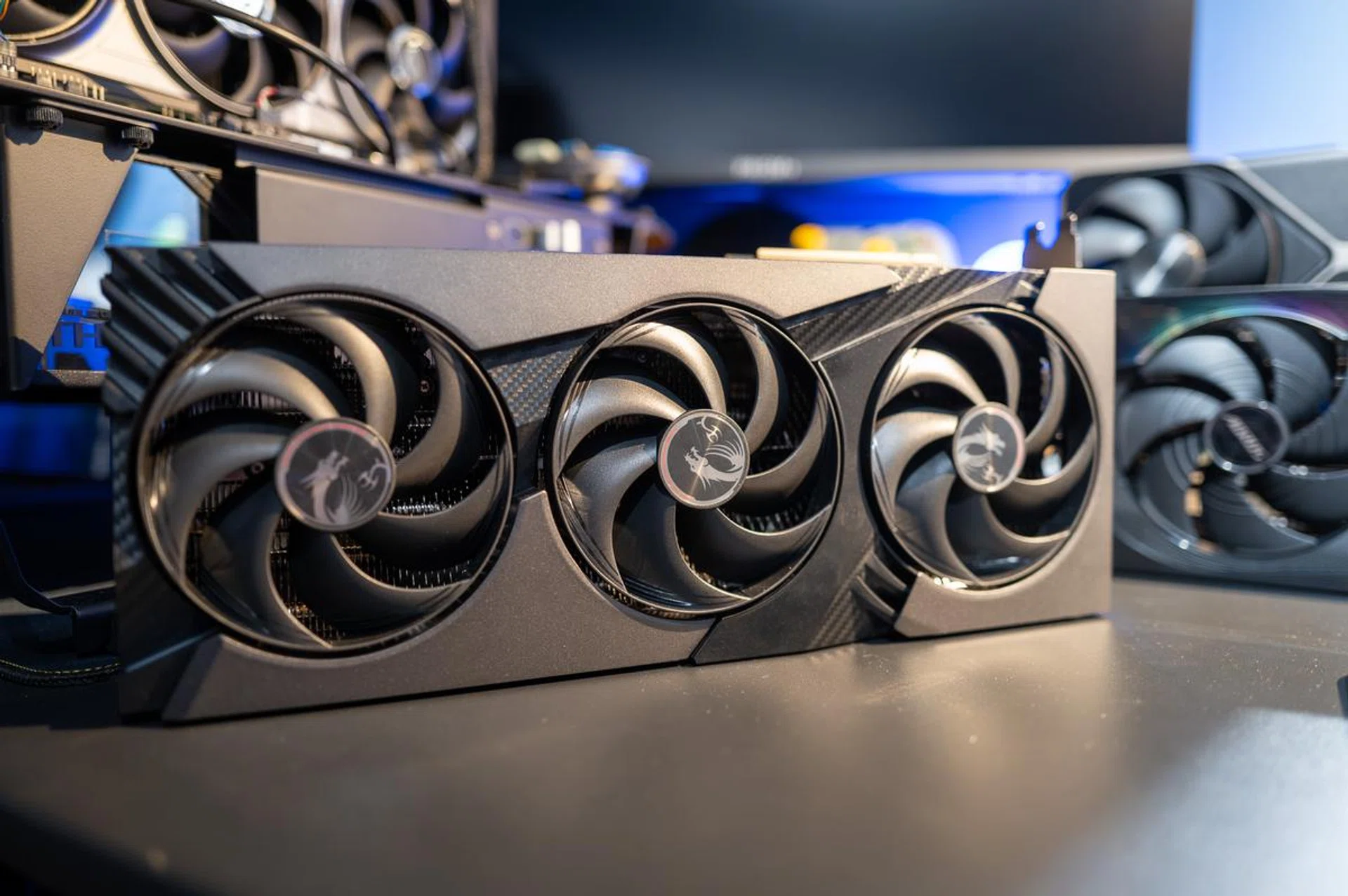 The new Vanguard series sits between the MSI Suprim and Gaming Trio stacks. (Image: HWZ)