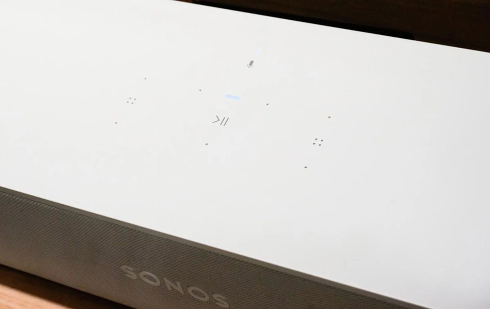 Only touch controls on the top of the speaker.