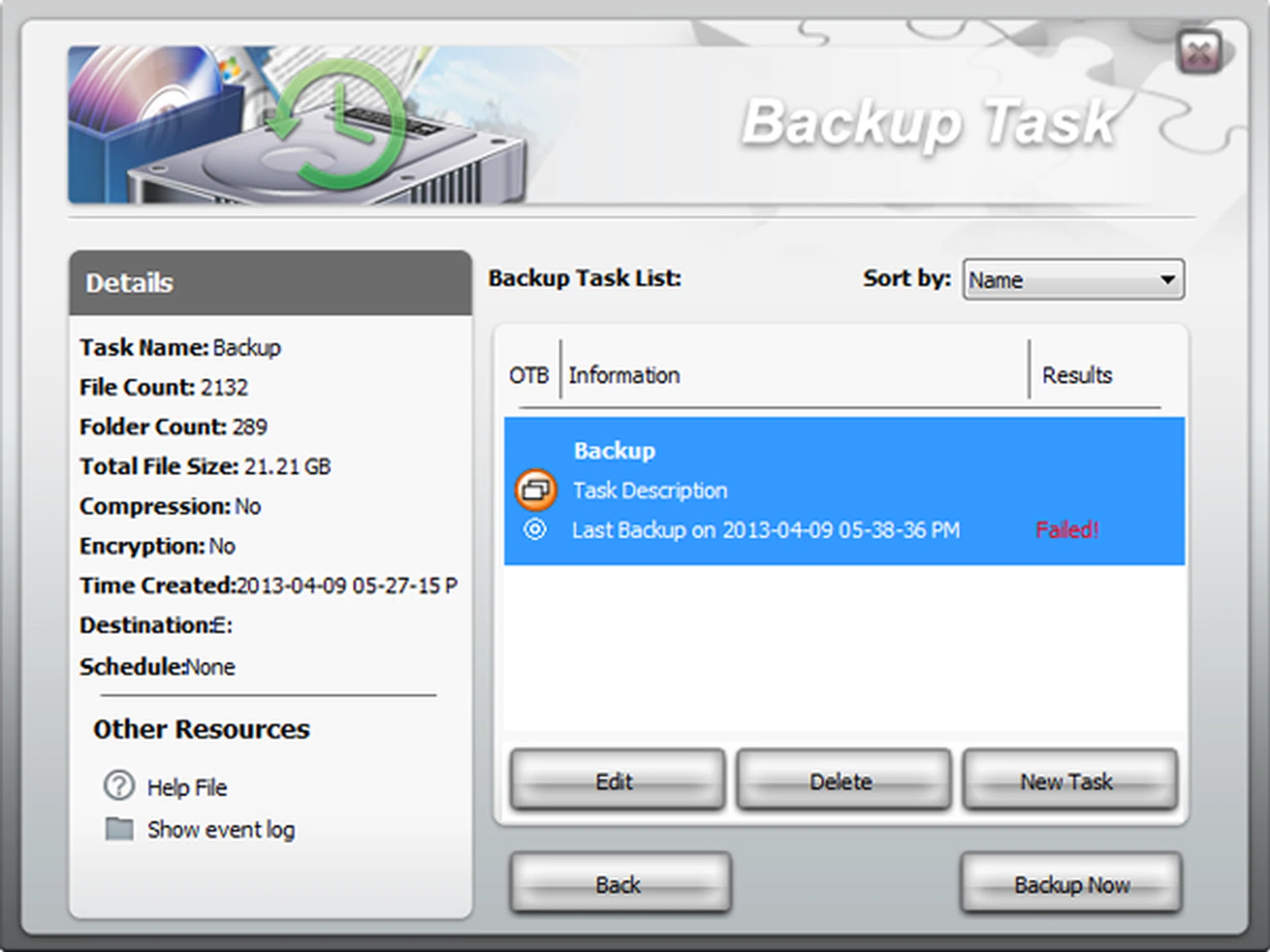 The bundled backup utility is powerful and has loads of options and even an encrypt function. However, it is letdown by an unintuitive and clumsy user interface.