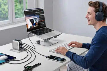 The Ugreen Nexode Pro 100W charger can charge five devices at the same time.