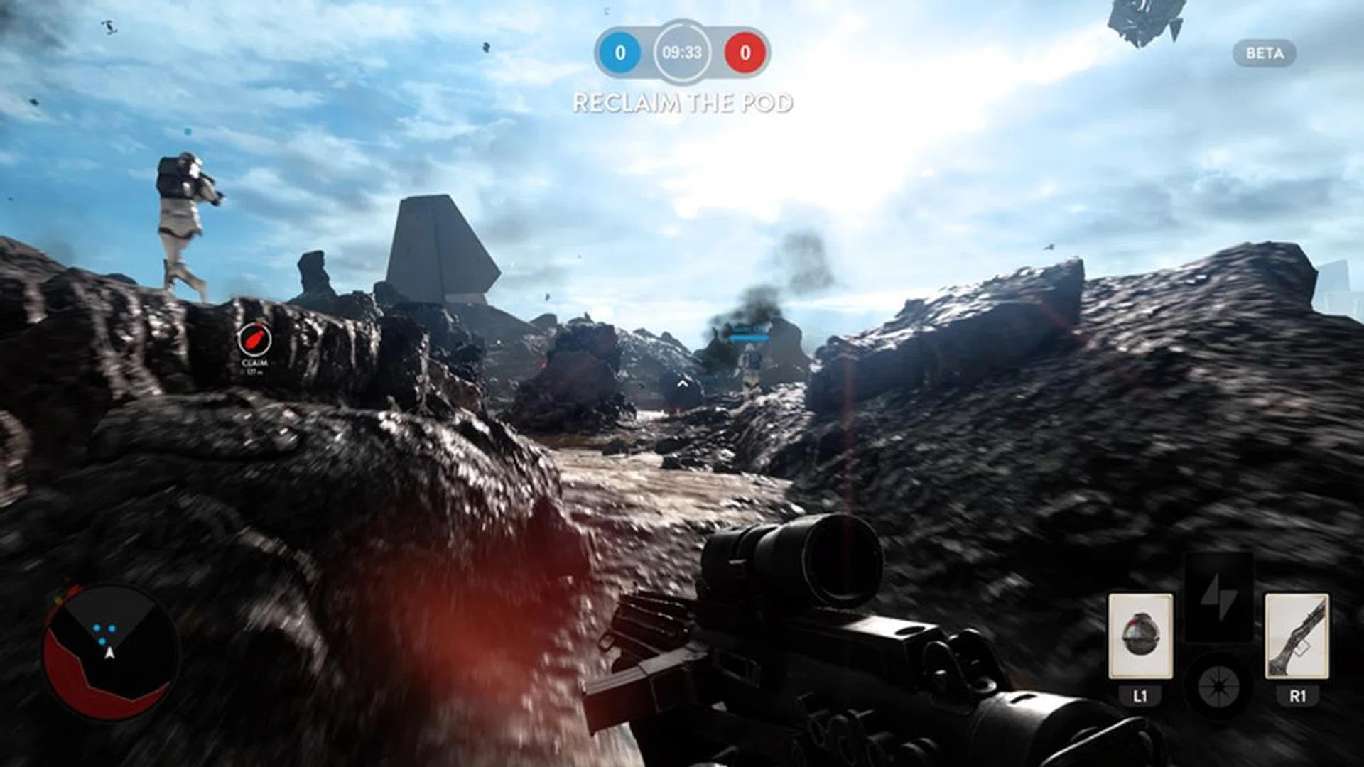 The Imperials obviously have no concept of camouflage as they wear all white armor in a brown battlefield.