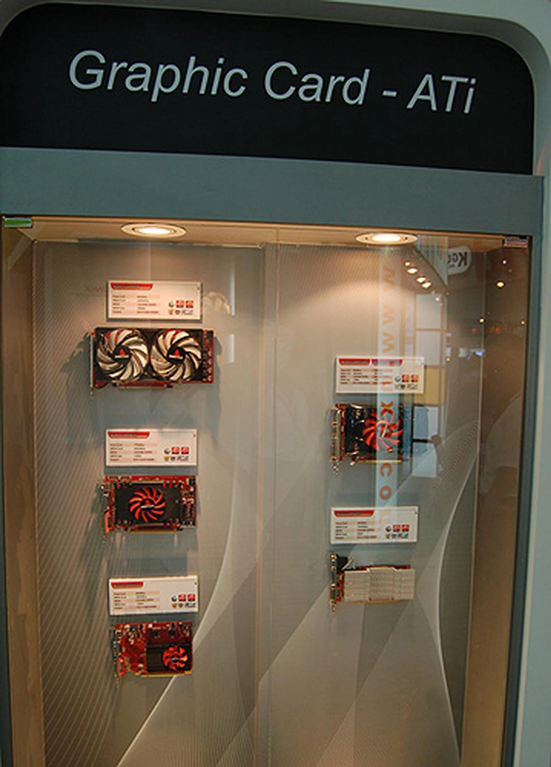 Biostar's lineup of ATI graphics solutions were also proudly on display.