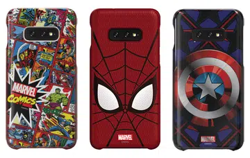 The Galaxy Friends Marvel Smart Cover. (Image source: Samsung)