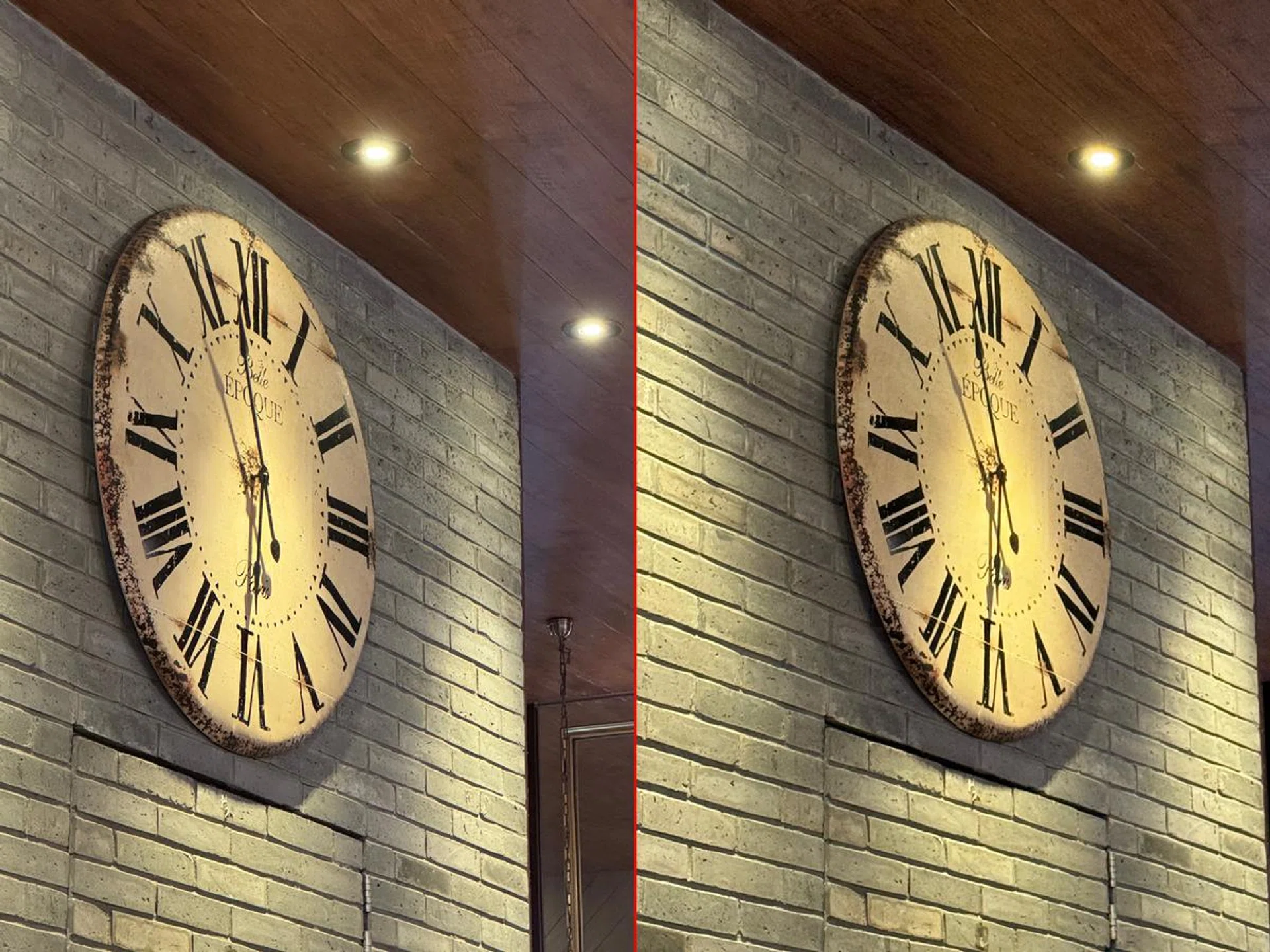 Taken at 3x (77mm equivalent). iPhone 15 Pro with its 3x telephoto and iPhone 15 Pro Max on the right using the main camera and 3x digital zoom. The differences are obvious. (Click to see image in full resolution).