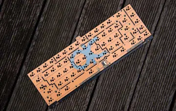 The QK65's custom-made mechanical keyboard PCB.  (Image source: QK65 Sales Info page)