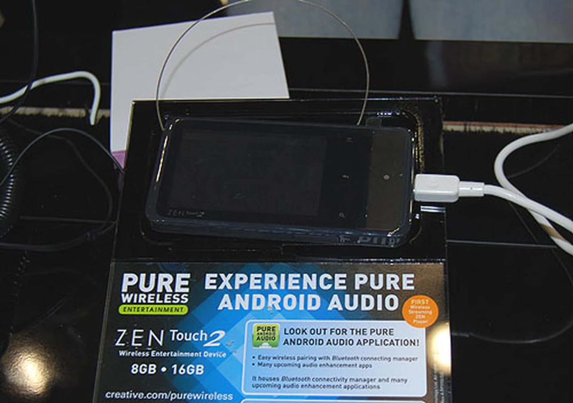 Another recent Creative product is the Zen Touch 2, a portable media player that includes wireless connectivity, built-in camera and even a version with GPS. The basic 8GB model costs $249, the GPS will set you back by $299 and the 16GB version goes for $319, with a free adapter. 