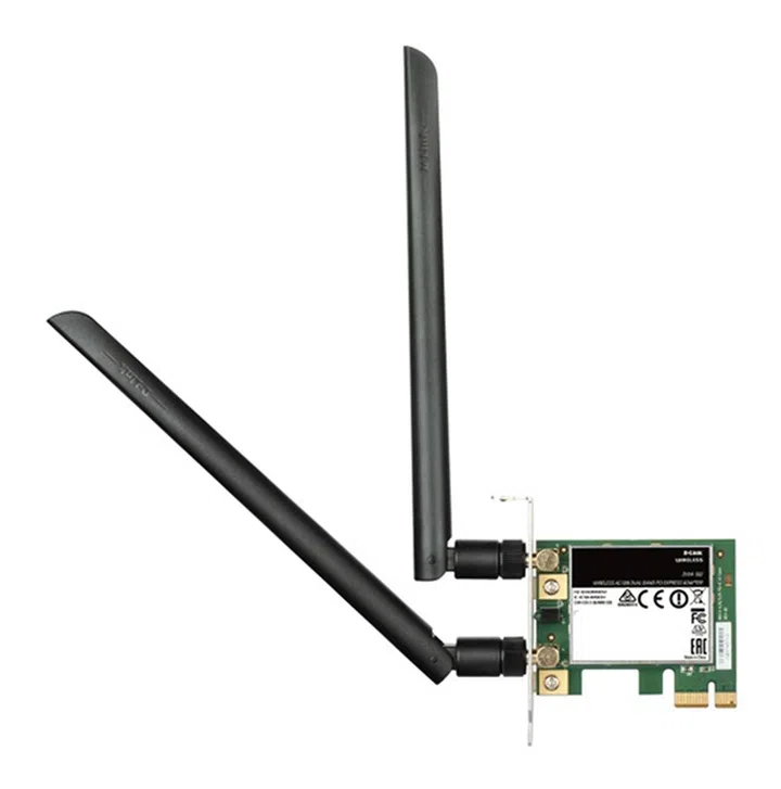 The D-Link DWA-582 AC-1200 wireless PCIe adapter.