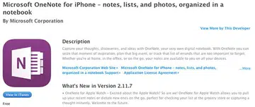 OneNote is the latest Microsoft app to be updated with Apple Watch support.