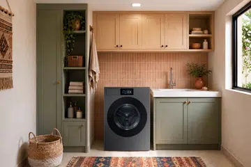 Samsung Bespoke AI washer-dryer combo 2026 WD90F21BCSSP and WD90H11C4WSP