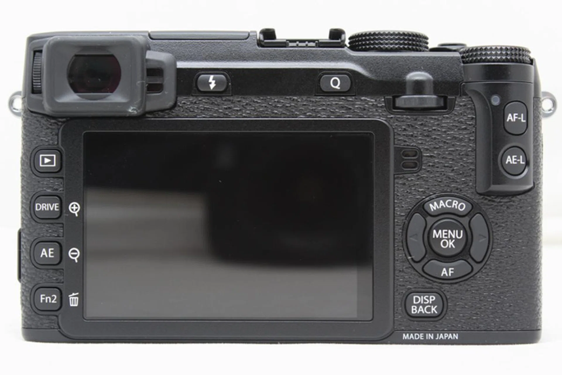 The X-E2 gives you more customizable buttons, including the Fn2 button, the AE button (above Fn2) and the AF down-arrow button.