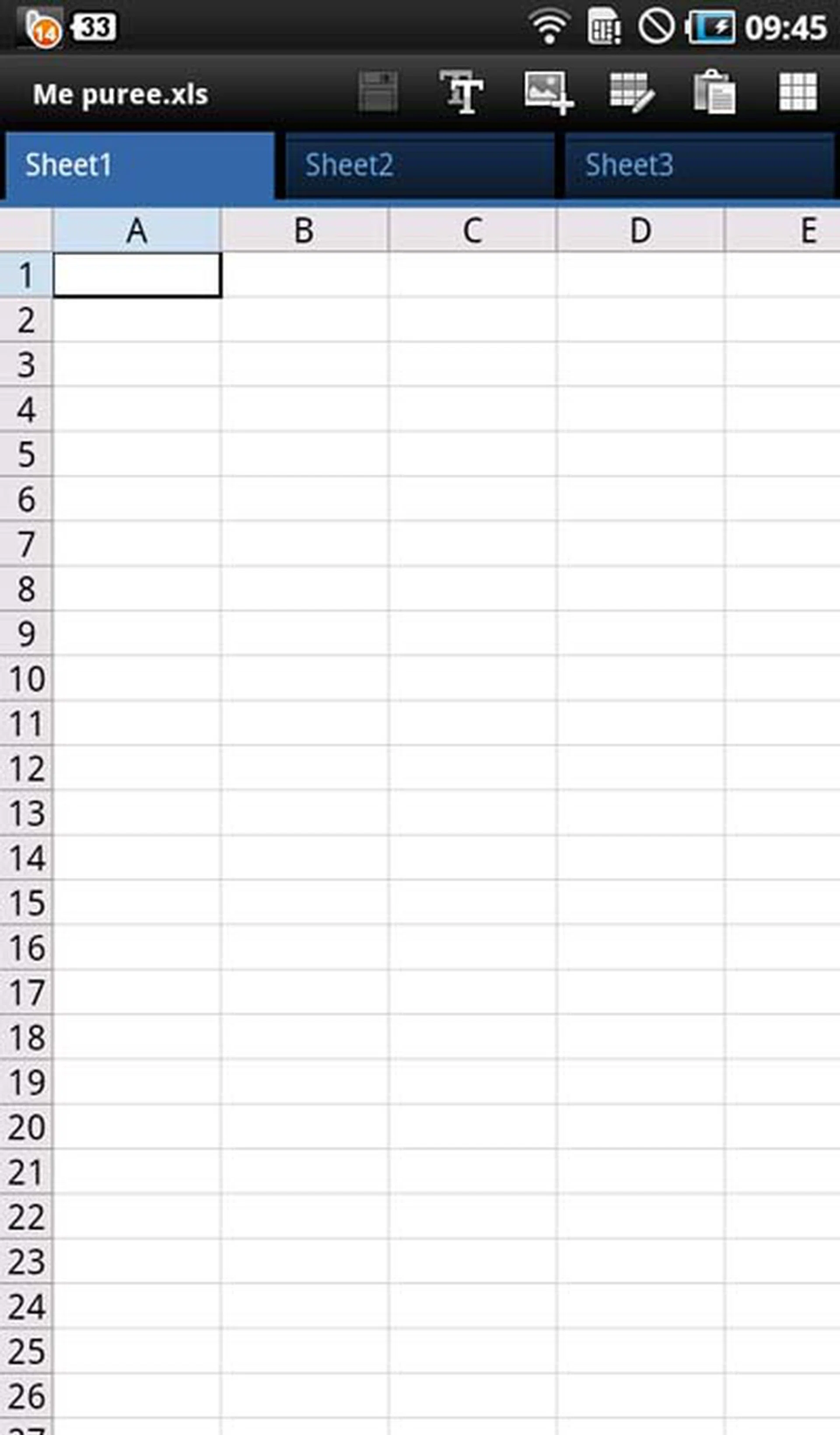 A spreadsheet!