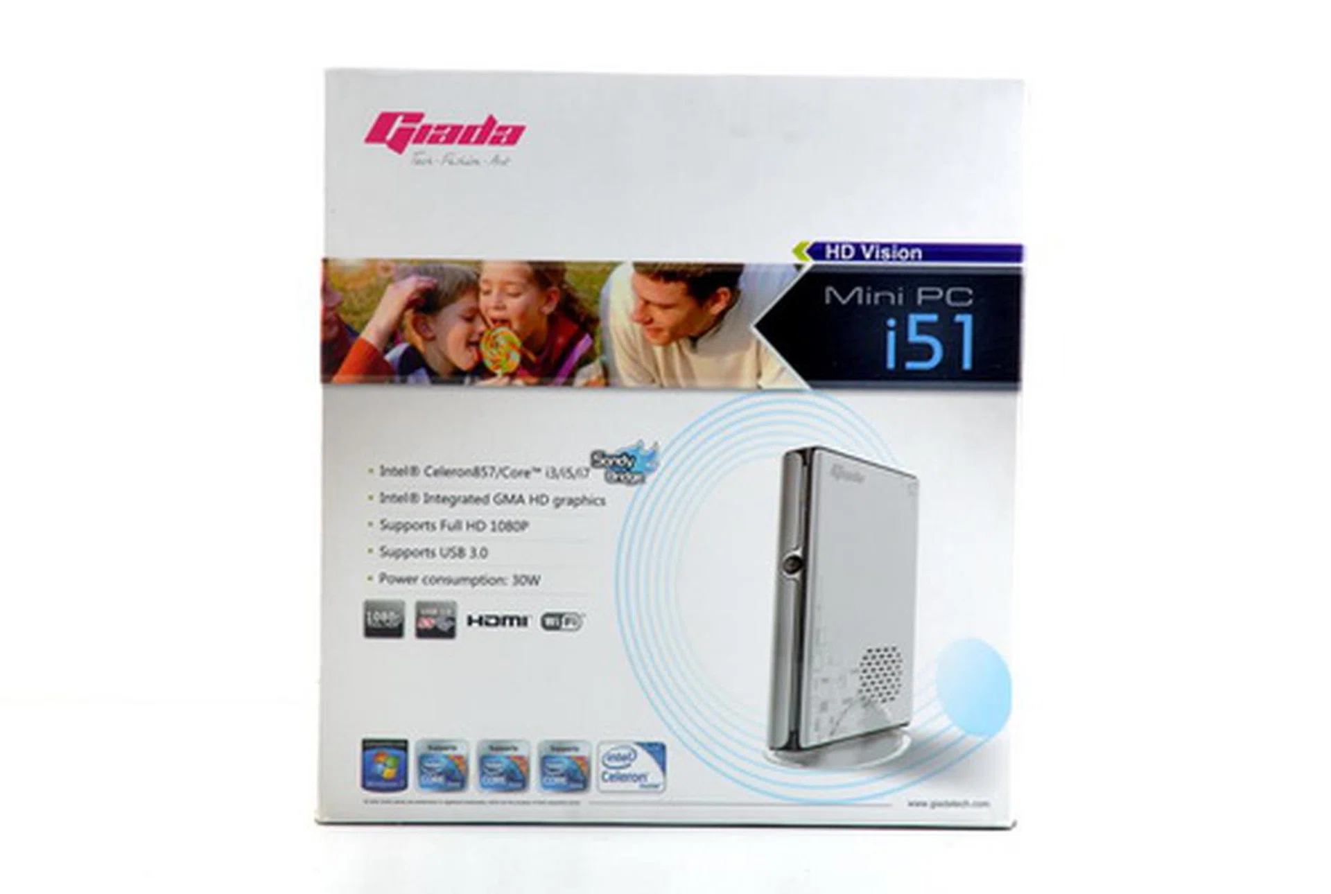 With a form factor that is as small as a nettop and a hardware platform similar to that of an Ultrabook, the Giada Mini PC i51 can be considered as a hybrid system, or an evolution of nettops. However, it's also much pricier than a regular nettop, with a retail price of US$639. Apart from the black themed Mini PC i51, it is also available in a white chassis if you're interested.