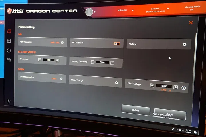 The custom profile lets you dictate various parameters as you see suitable. If you don't intend to fiddle with this, the other presets should do the trick.