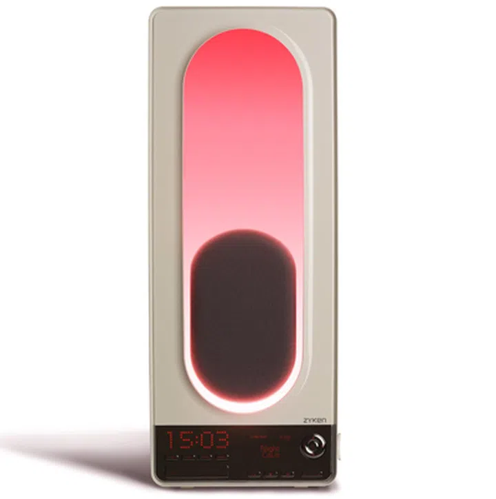 It's easy to dismiss this as a strange looking lamp. In reality, the Zyken Nightcove is actually a sleep-optimized bedside reading light which allows you to either connect an MP3 player or insert an SD card to playback your own sleepy tracks. The Nightcove even has a "nap" mode to help you catch up on those forty winks.