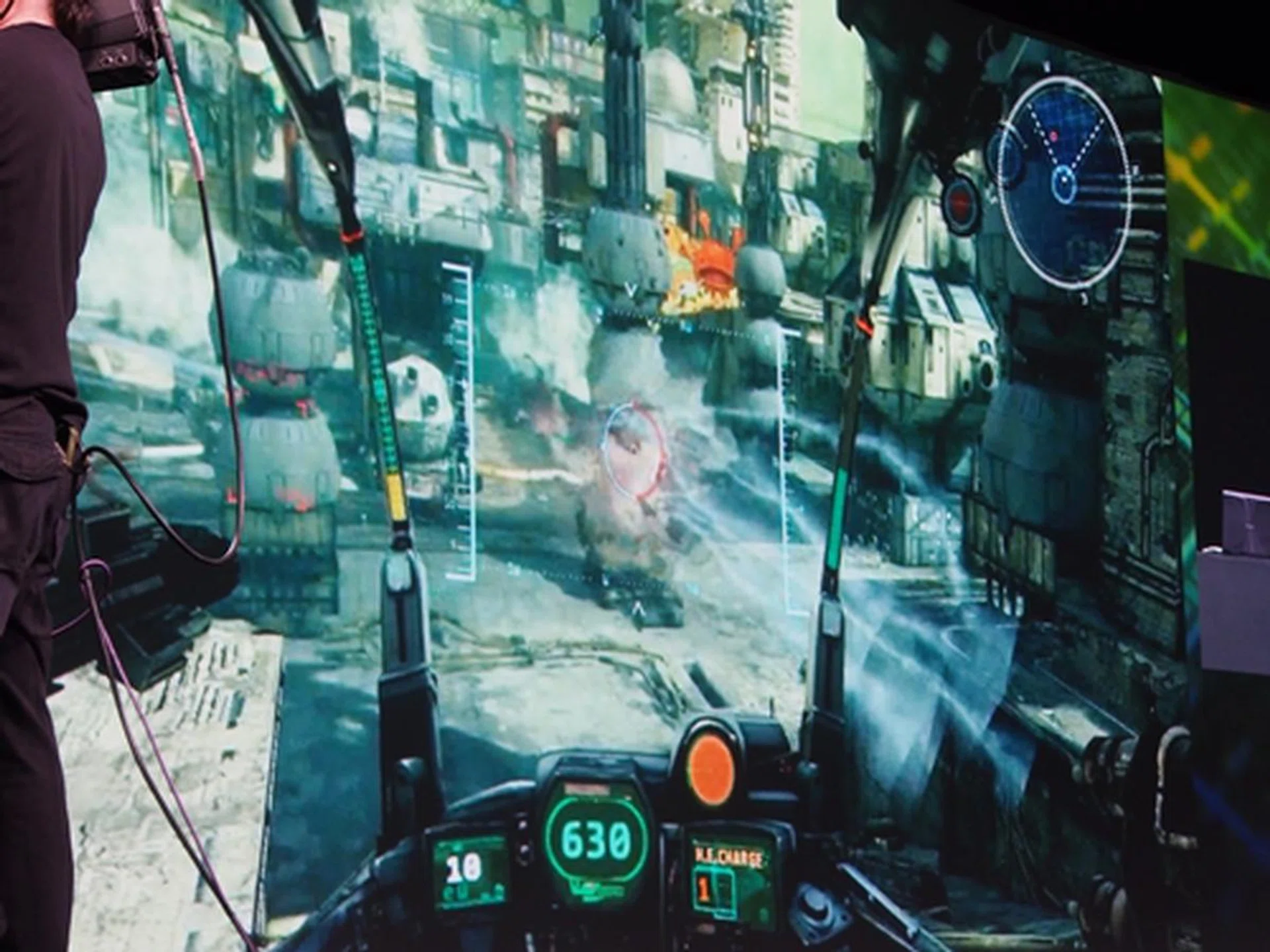 The beautifully rendered cockpit of a mecha in the yet-to-be-released game "Hawken". It was revealed that Gaikai is in talks with Samsung as a cloud gaming service provider for Samsung's cloud gaming services that will be launched with its Smart TVs in the near future.