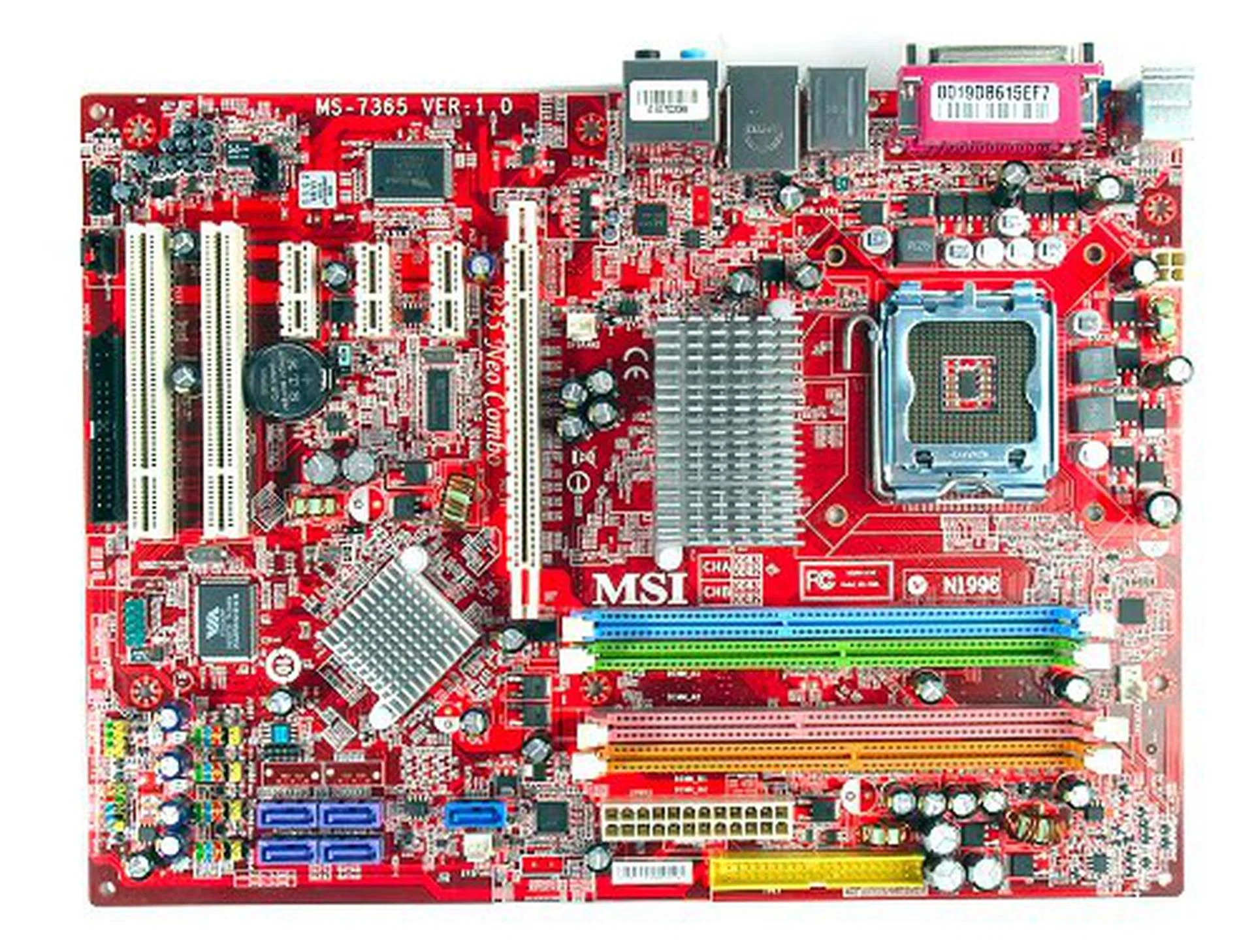 The MSI P35 Neo Combo motherboard.
