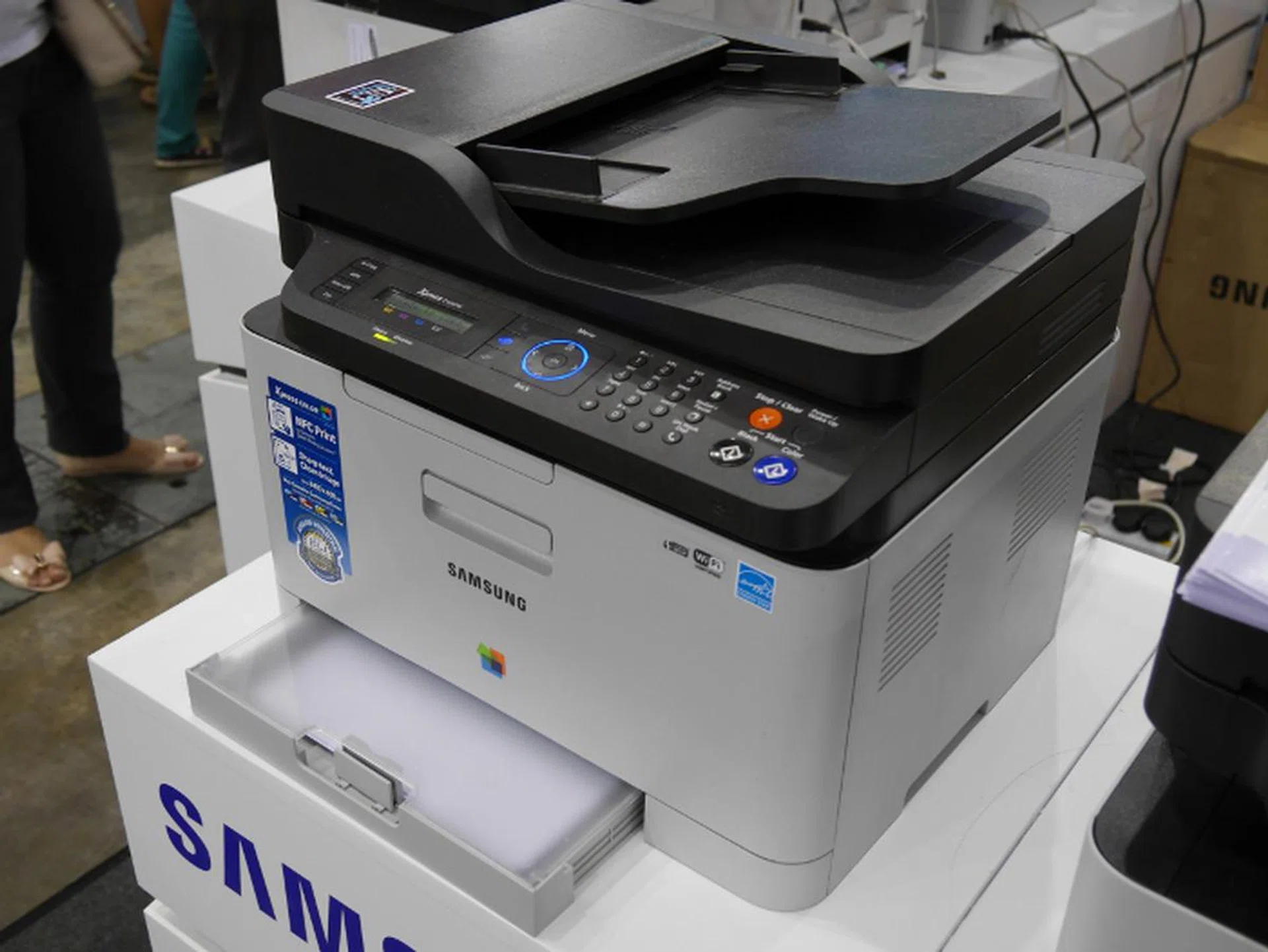 If you need more functions, there's always the Samsung Xpress C460FW. It's a color laser printer that can also copy, scan and fax. It comes with NFC, Wi-Fi Direct and supports Google Cloud Print. You get a free $50 Robinsons voucher and a Samsung D116S toner worth $48.